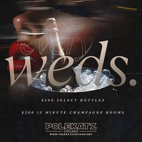 Celebrating Wednesdays with $200 bottles and 15-minute champagne rooms.