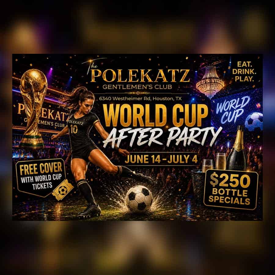 Chicago's Polekatz hosts World Cup after party with soccer theme and special bottle offers.