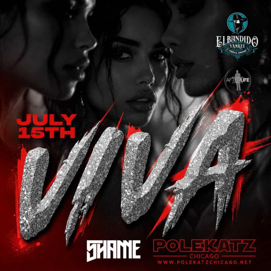 Nightlife event at Polekatz Chicago with dancers and vibrant atmosphere.